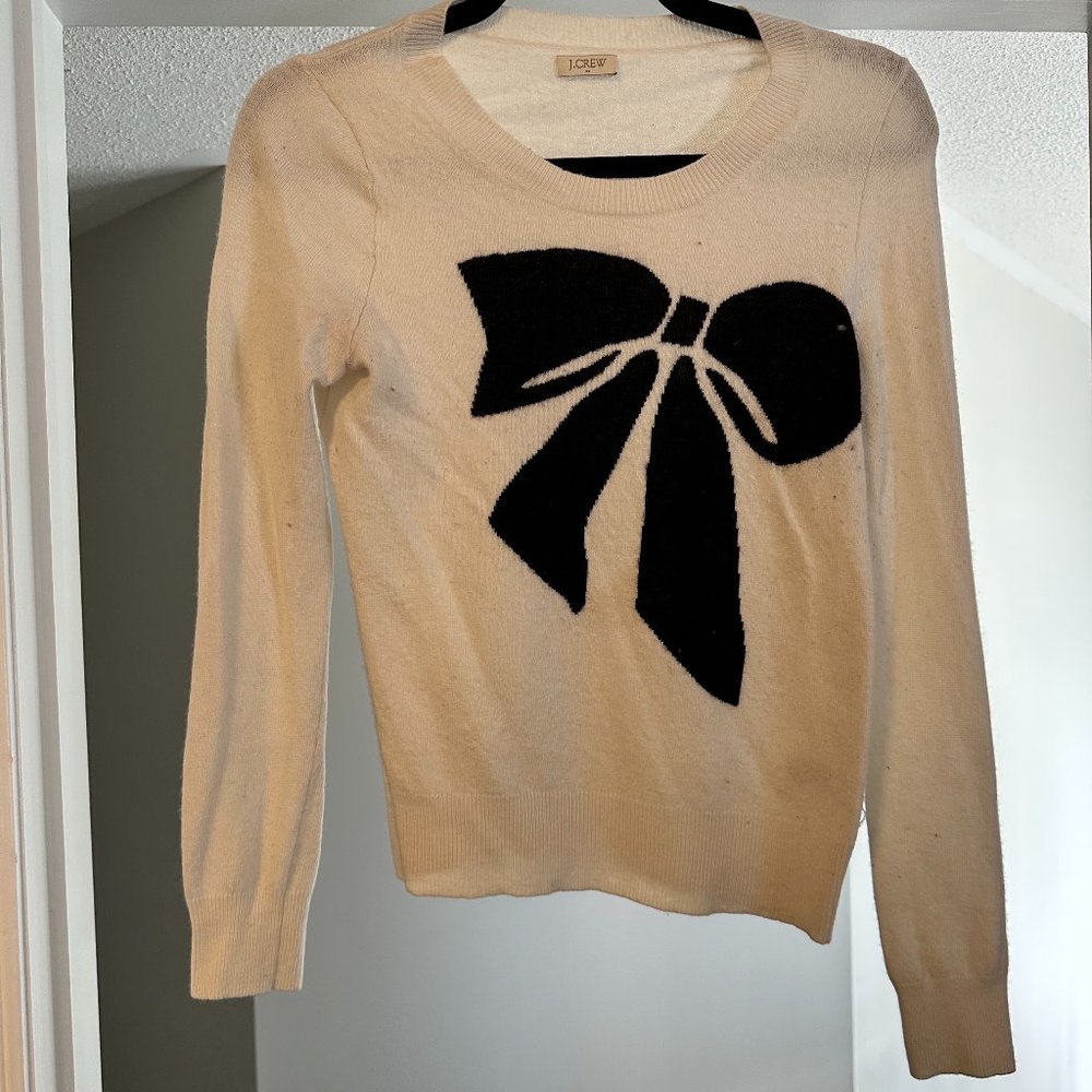 JCrew Knit with Giant Bow
